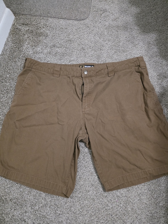 Noble Other - Men's Flat Front Brown Utility Shorts